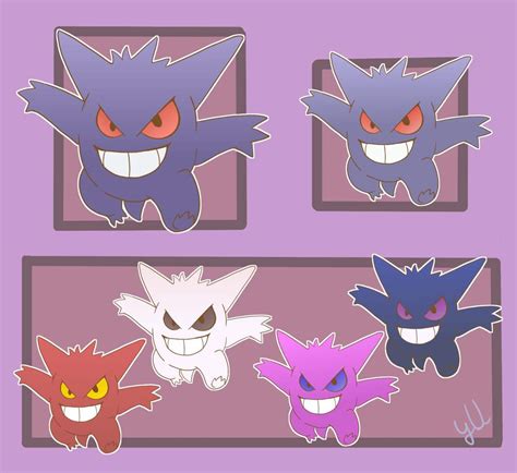 Gengar shiny variants | Pokémon Amino