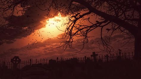 Free download | HD wallpaper: silhouette of bare tree, night, fan art ...