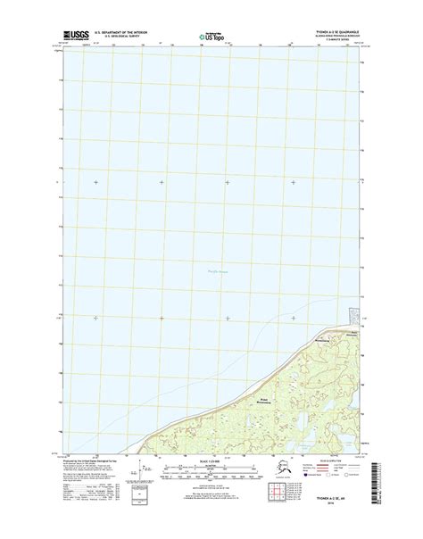 USGS Topo Map: Tyonek A-2 SE (Southcentral Alaska) - Topo Maps - Alaska ...