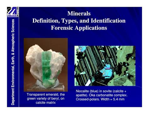 (PDF) Minerals Definition, Types, and Identification Department ... Geology... · Minerals ...