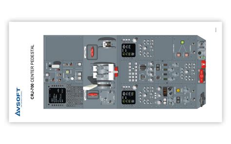 Bombardier CRJ-700 Cockpit Poster - Avsoft Aviation Training Courses for Online Study