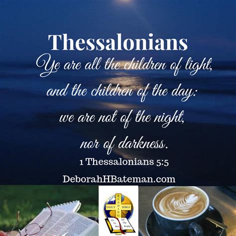 Deborah H Bateman - Author | 1 Thessalonians 5_5