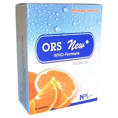 ORS New Orange Flavour Powder Sachets 10's