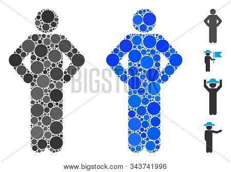 Akimbo Pose Mosaic Vector & Photo (Free Trial) | Bigstock