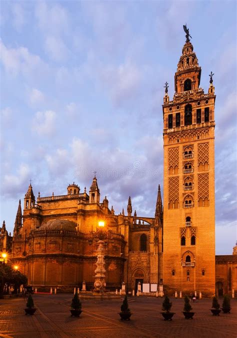 Giralda Tower - Bell Tower of the Seville Cathedral Stock Photo - Image of medieval, culture ...