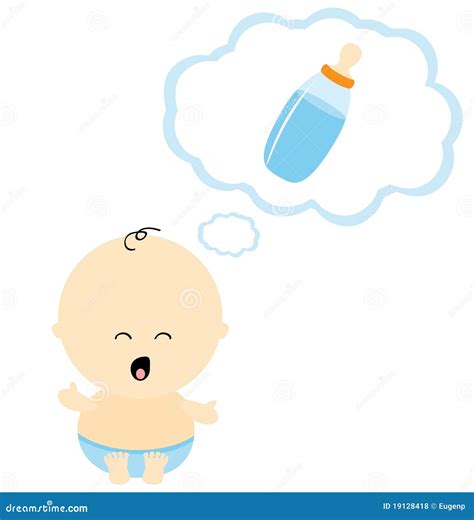 Hungry baby stock vector. Illustration of vector, life - 19128418