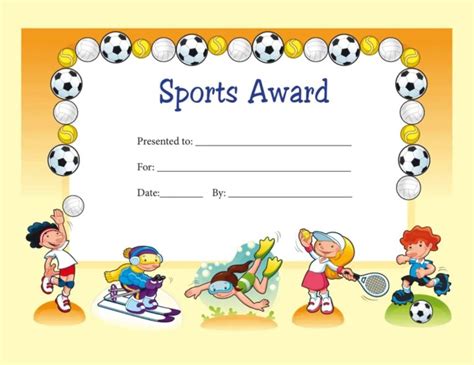 Sports Certificate Template | Free Word Temnplates