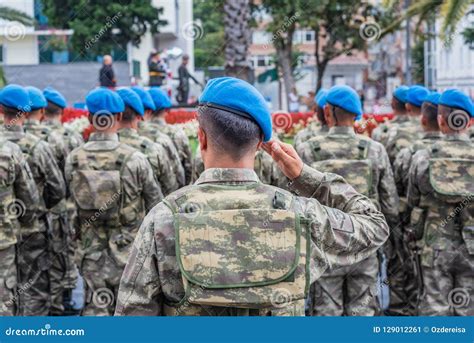 Turkish Soldiers Wait for Military Parade in Turkey Editorial Photo ...