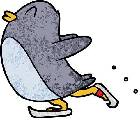 cartoon penguin ice skating 12364613 Vector Art at Vecteezy