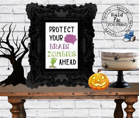 Printable Halloween Party Package Signs Digital Halloween - Etsy