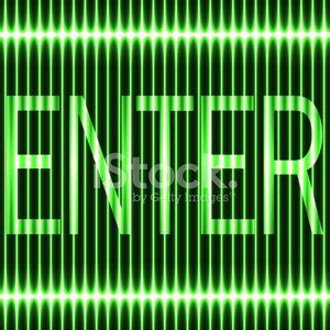 Neon A Colored Background Of Vertical Lines. Signboard Enter Stock Clipart | Royalty-Free ...