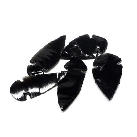 Black Obsidian Arrowheads md | The Crystal Man