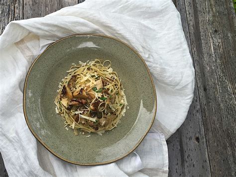 Pasta with foraged porcini mushrooms | Olive Oil and Lemons | Dina Honke