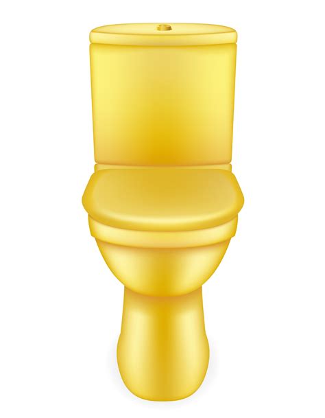 golden toilet bowl vector illustration 492972 Vector Art at Vecteezy