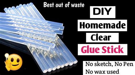 DIY Homemade Glue Stick/How To Make Glue Stick At Home/Homemade Glue Gun Stick/Glue Stick Making ...