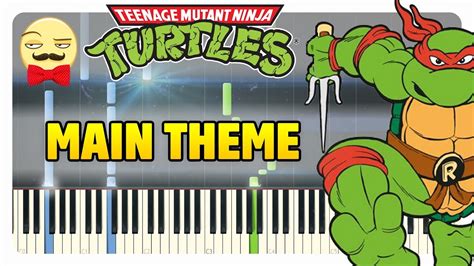 Teenage Mutant Ninja Turtles - Main Theme Piano Tutorial (synthesia cover + midi) - YouTube