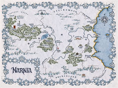 Printable Map Of Narnia - Lanna Mirilla