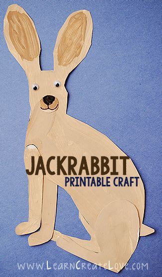 Jackrabbit Craft with Printable | Desert crafts, Jack rabbit, Desert ...