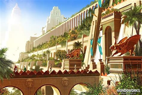 The Hanging Gardens of Babylon - Art by MondoWorks