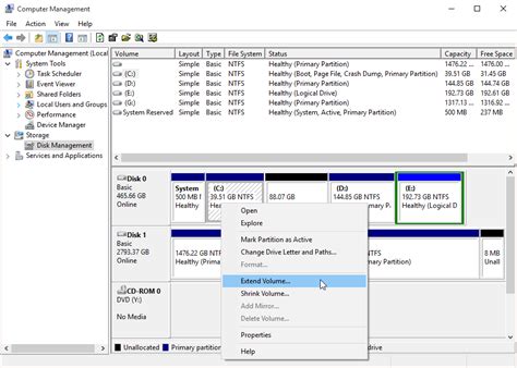 How to change type in disk managment