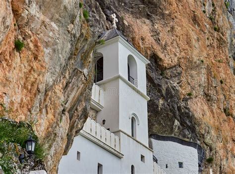 Ostrog Monastery in Montenegro. Build Inside the Rock. Stock Photo - Image of monastery, cross ...