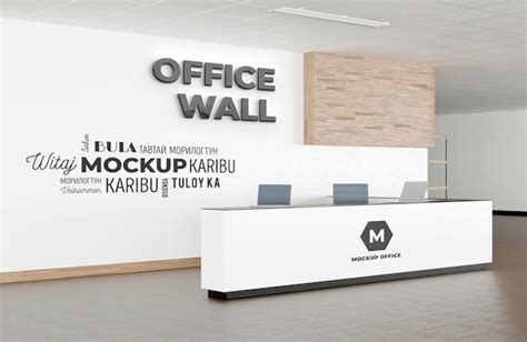 Premium PSD | Office reception mockup design