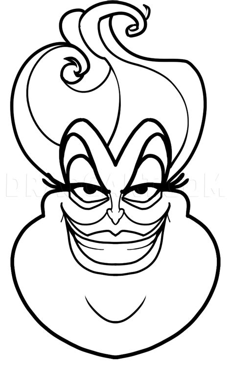 How To Draw Ursula, Step by Step, Drawing Guide, by Dawn | dragoart.com ...