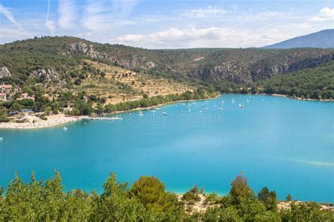 Lake of Sainte-Croix, France Stock Image - Image of tourism, verdon ...