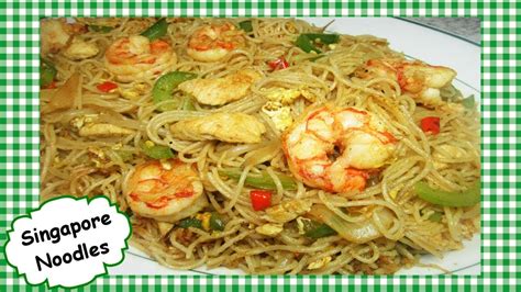 Singapore Fried Noodles Recipe ~ Easy Singapore Shrimp Chicken Stir Fry ...