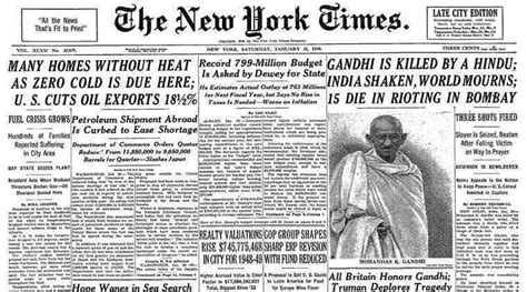 When newspapers across the world mourned the loss of Mahatma Gandhi | The Indian Express