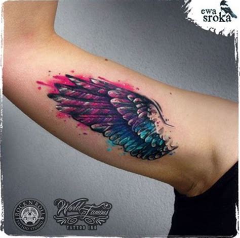 32 Best Wing Tattoos For Men and Women | Watercolor, Tattoo and Tatting