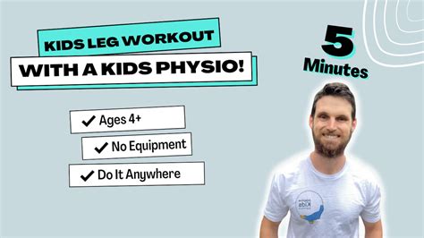 Kids Leg Workout (5 Minutes, No Equipment! KIDS 4+) – Adaptive Kids ...