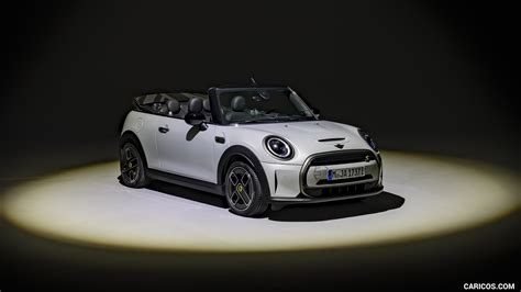 2023 MINI Cooper SE Convertible (Color: White Silver) - Front Three ...