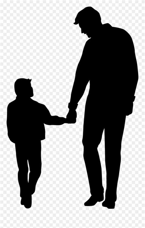 Download hd Father's Day Son Clip Art - Father And Son Silhouette ...