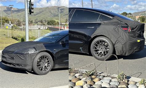 Latest 18" Aero wheels spotted on Project Highland Tesla Model 3 | Teslaville - The Tesla News ...