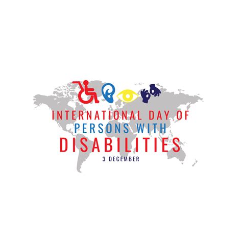 international day people with disabilities design with symbolic icons ...