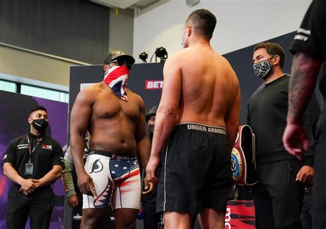 Photos and video: Joseph Parker vs. Derek Chisora weigh-in