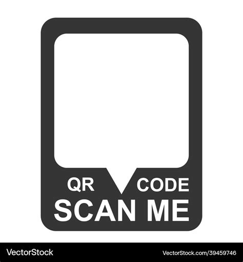 Scan me qr code template smartphone mobile app Vector Image