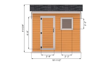 6x10 Storage Shed Plan - Shedplans.org