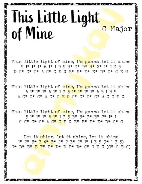 This Little Light Of Mine Chords - SeiorseAsalah