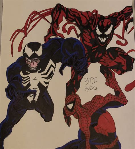 Venom and carnage vs Spider-Man by TheInternetover9000 on Newgrounds