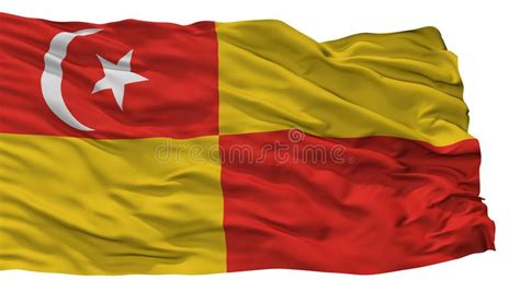 Flag Of Selangor, Malaysia. Stock Illustration - Illustration of curve ...