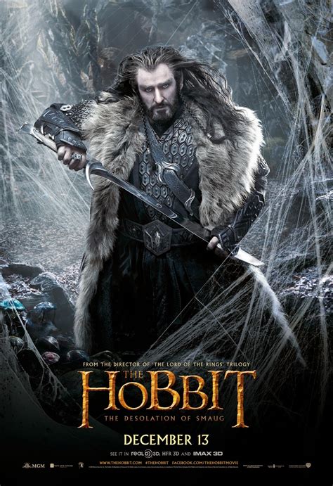 The Hobbit: The Desolation of Smaug - Thorin Oakenshield Poster - The Hobbit Photo (37584037 ...