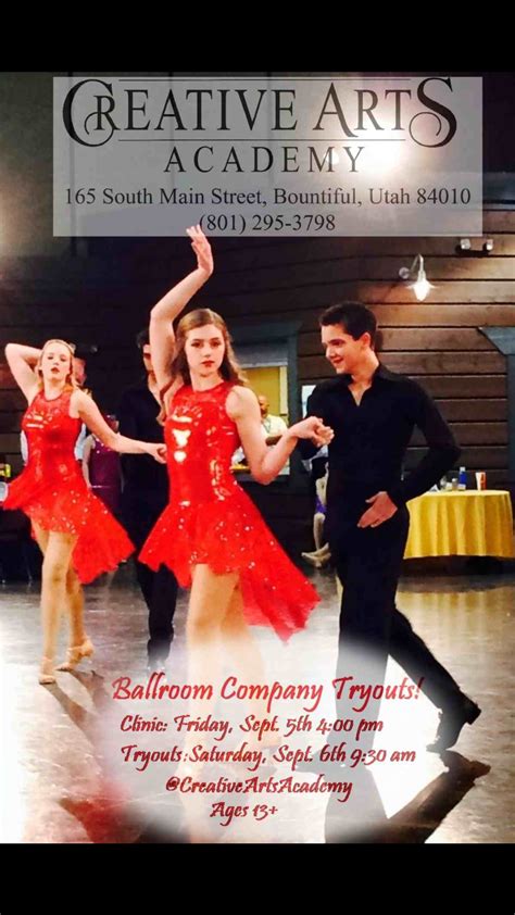 Creative Arts Academy Auditions - Utah Ballroom Utah Ballroom