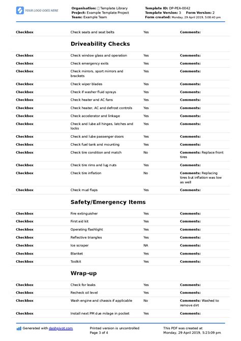 Preventative Maintenance Checklist for Trucks: Diesel, semi trucks