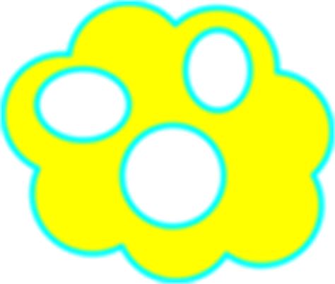 Yellow Cloud Clip Art at Clker.com - vector clip art online, royalty ...