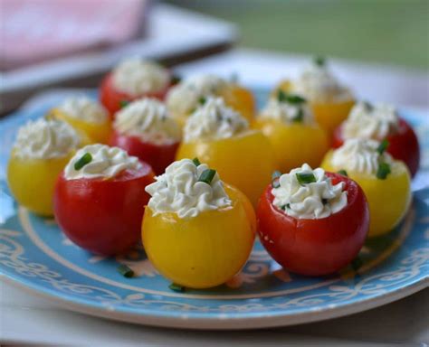 Herb Cream Cheese Stuffed Tomatoes | Small Town Woman