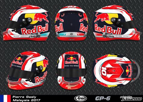 Pierre Gasly Helmet - 2019 Pierre Gasly Abu Dhabi Race Used Helmet ...