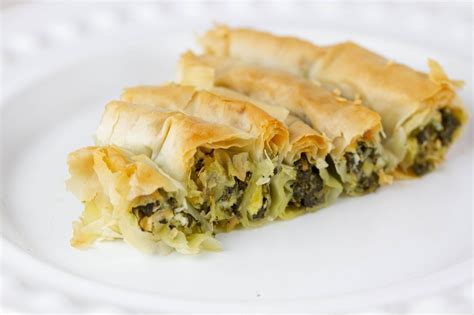 Spanakopita spiral with spinach and feta