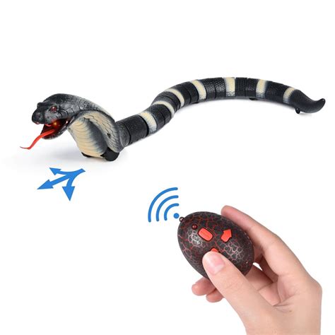 Funny Novelty Realistic Remote Control RC Snake Toy Rattlesnake Animal ...